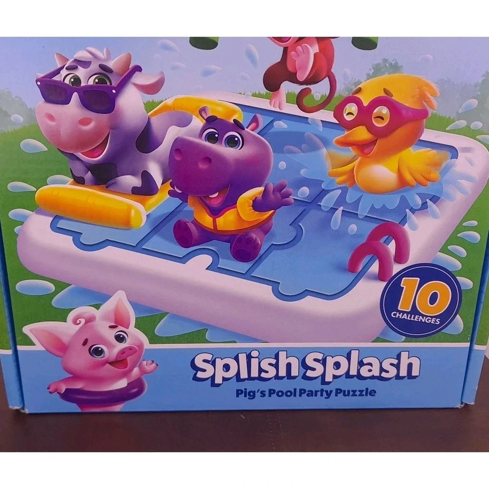 Splish Splash Pig's‎ Pool Party Brain Teaser Puzzle Thinkfun Friends Ages 3+ New